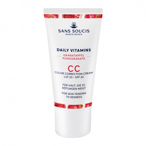 Sans Soucis Daily Vitamins CC Color Correction Cream SPF 20 For Skin Tending To Redness