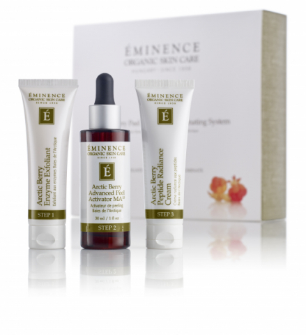 Eminence Organics Arctic Berry Peel & Peptide Illuminating System Kit