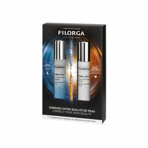 Filorga Hydra Duo Kit  i gruppen Hudtyp/tillstånd / Fuktfattig hud hos Hudotekets Webshop (58202)