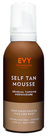 Evy Technology Self Tan Face and Body Mousse Medium/Dark Kort Datum i gruppen Brun utan sol hos Hudotekets Webshop (6942301670077kortdatum)