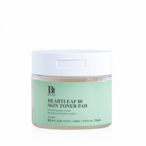 Benton Heartleaf 80 Skin Toner Pads i gruppen Ansikte / Ansiktspeeling / Peel pads hos Hudotekets Webshop (BT31)