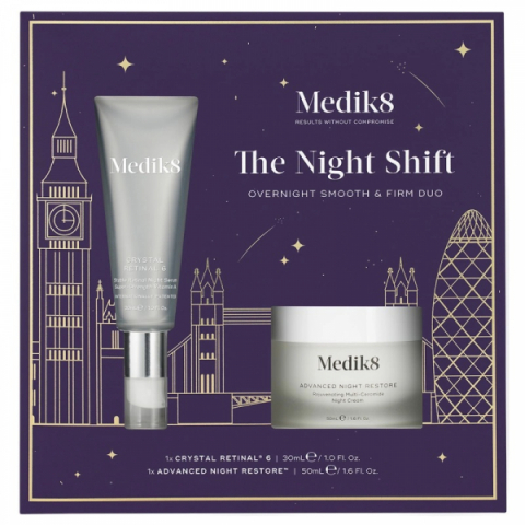 Medik8 The Night Shift Overnight Smooth & Firm Duo i gruppen Ansikte / Kit & Paket hos Hudotekets Webshop (M2038)