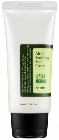 COSRX Aloe Soothing Sun Cream SPF 50 i gruppen Ansikte / Ansiktskräm / Dagkräm med SPF hos Hudotekets Webshop (c829)